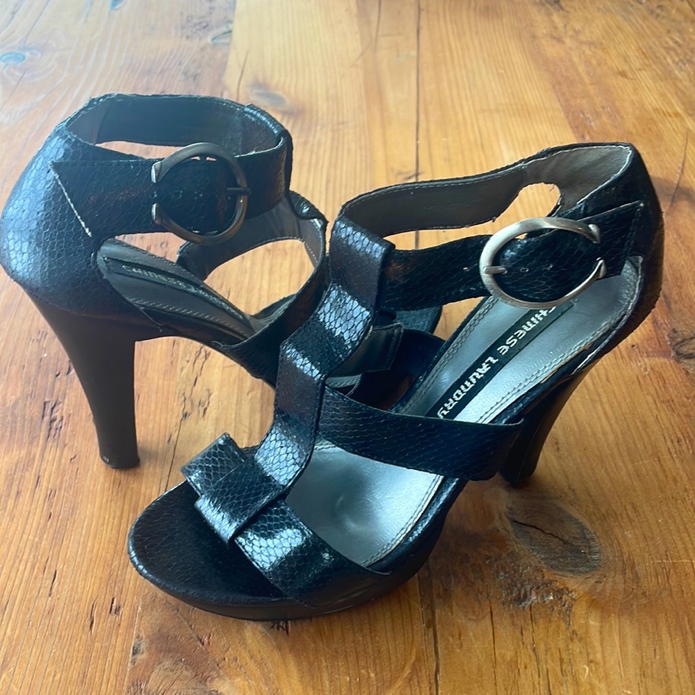 Chinese Laundry- Black Strappy Heal- 8